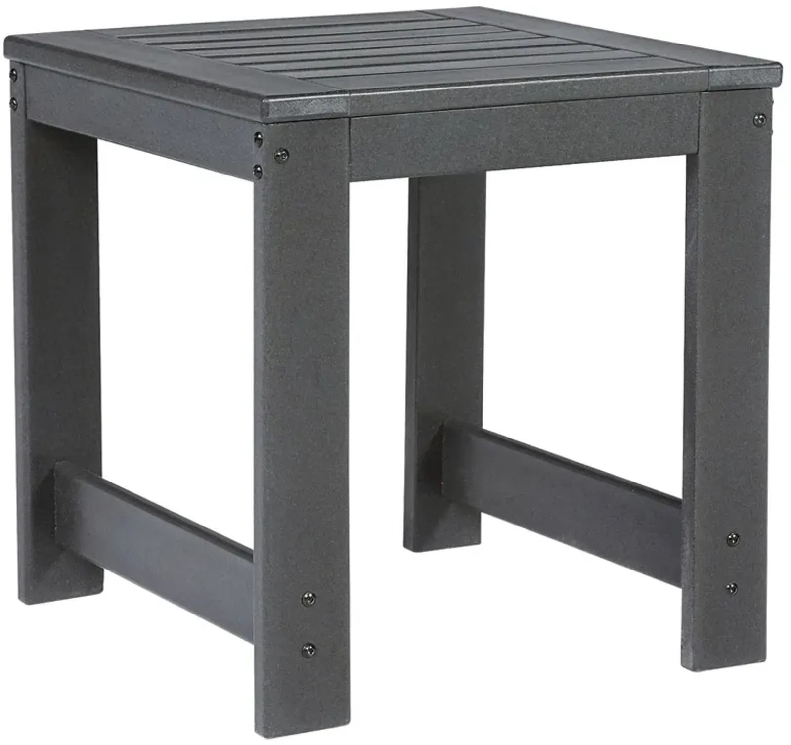 Amora - Charcoal Gray - Square End Table