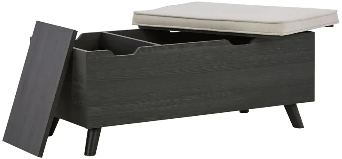 Yarlow - Dark Gray - Storage Bench