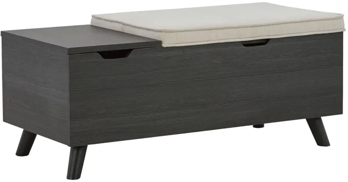 Yarlow - Storage Bench - Dark Gray