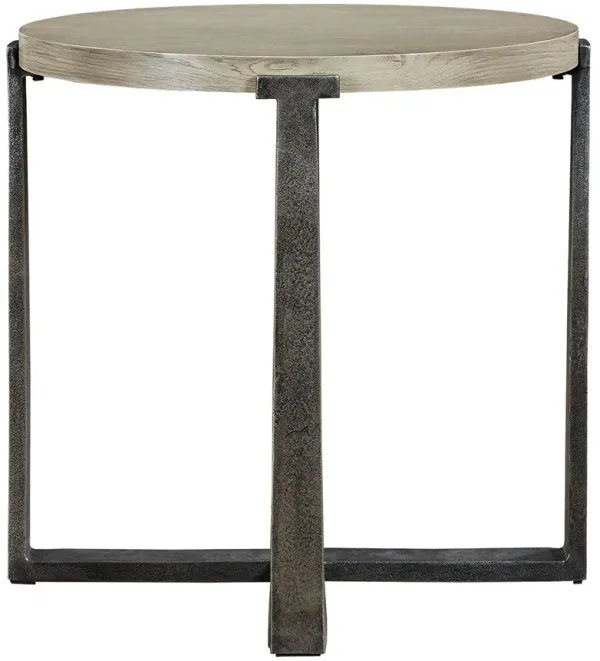 Dalenville - Round End Table - Gray