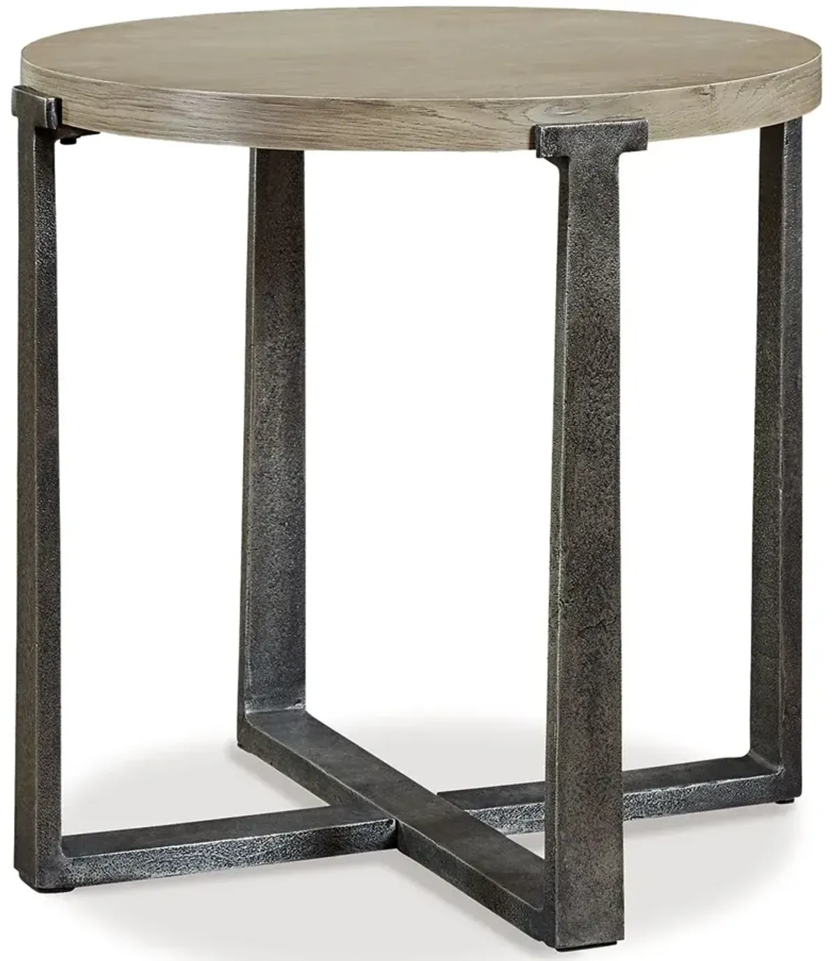 Dalenville - Round End Table - Gray