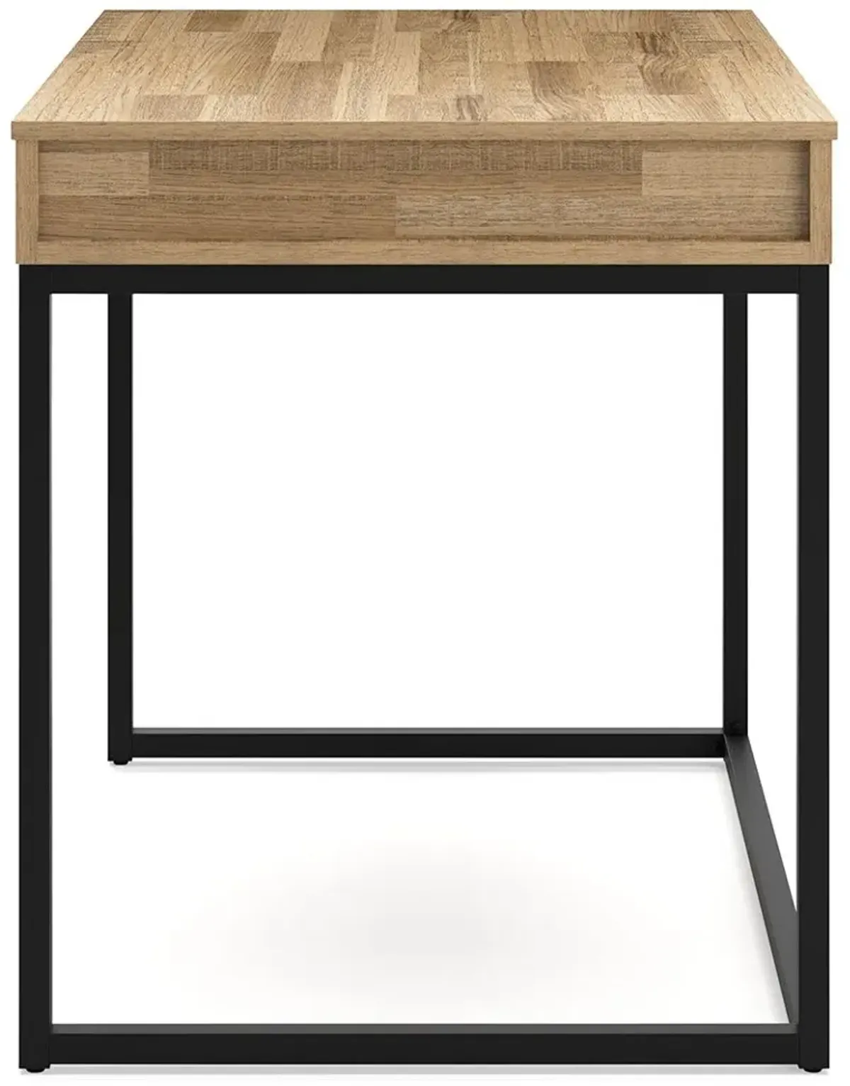 Gerdanet - Light Brown / Black - Home Office Lift Top Desk