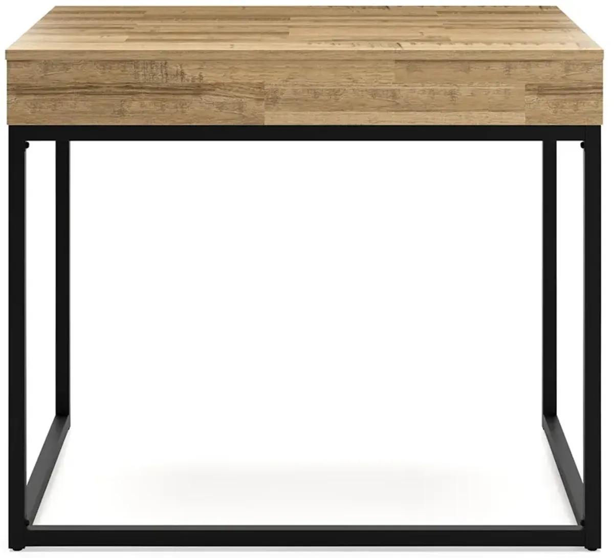 Gerdanet - Light Brown / Black - Home Office Lift Top Desk