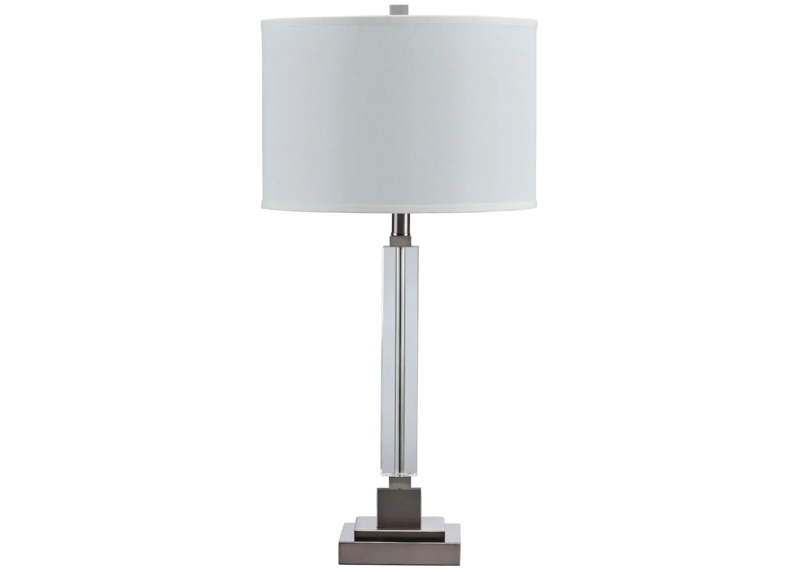 Deccalen - Clear / Silver Finish - Crystal Table Lamp