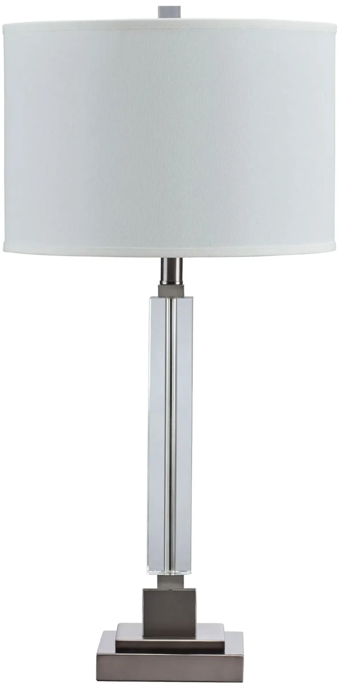 Deccalen - Clear / Silver Finish - Crystal Table Lamp