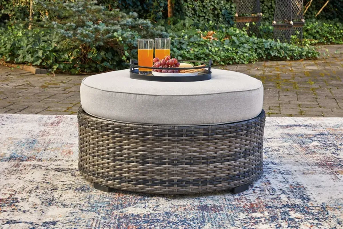 Harbor Court - Gray - Ottoman with Cushion