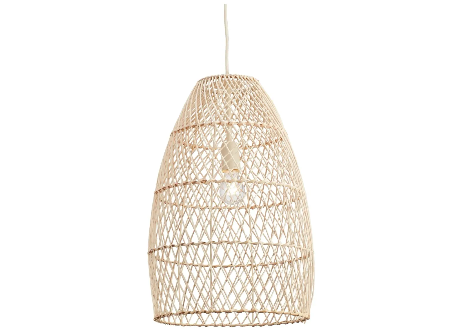 Calett - Beige - Rattan Pendant Light