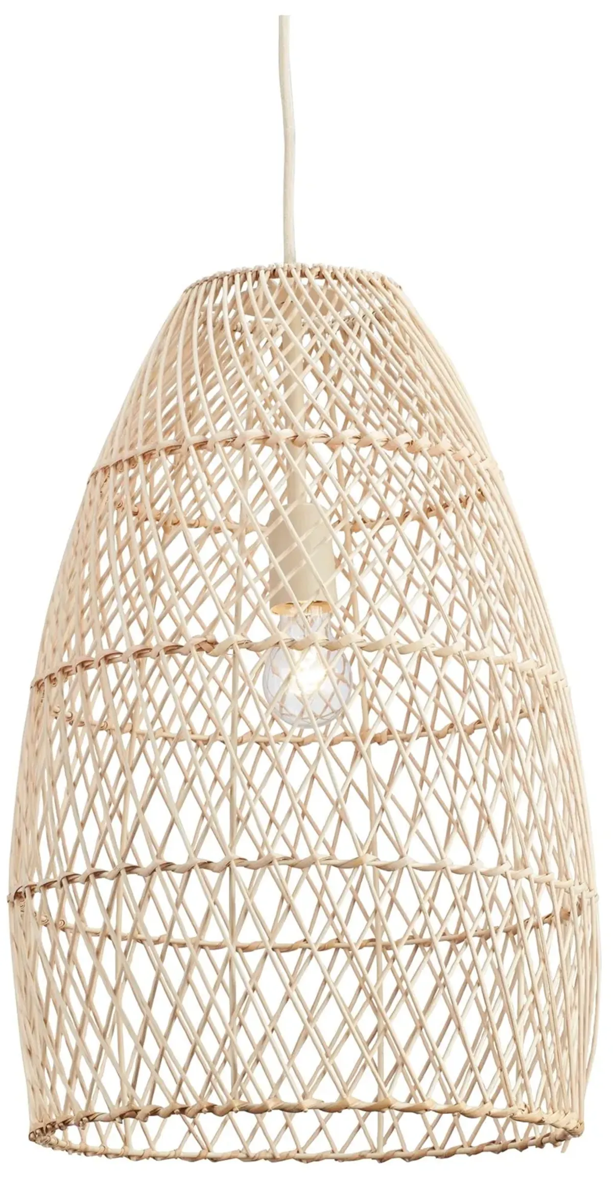 Calett - Beige - Rattan Pendant Light