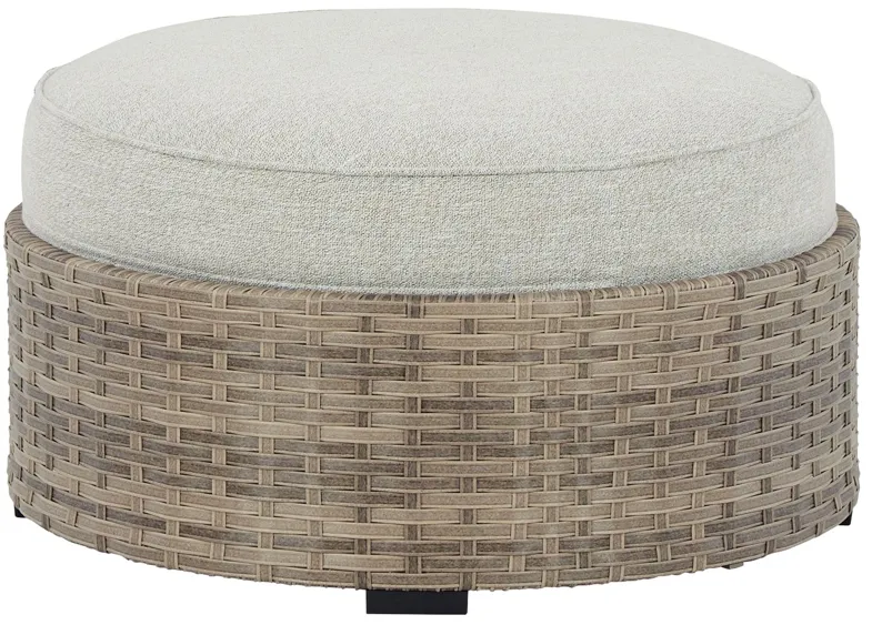 Calworth - Beige - Ottoman With Cushion