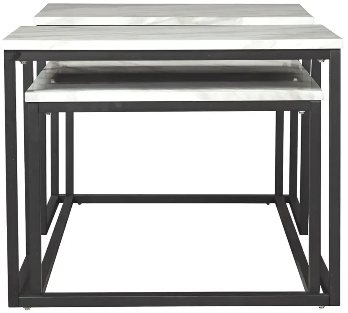 Donnesta - Gray / Black - Occasional Table Set (Set of 3)