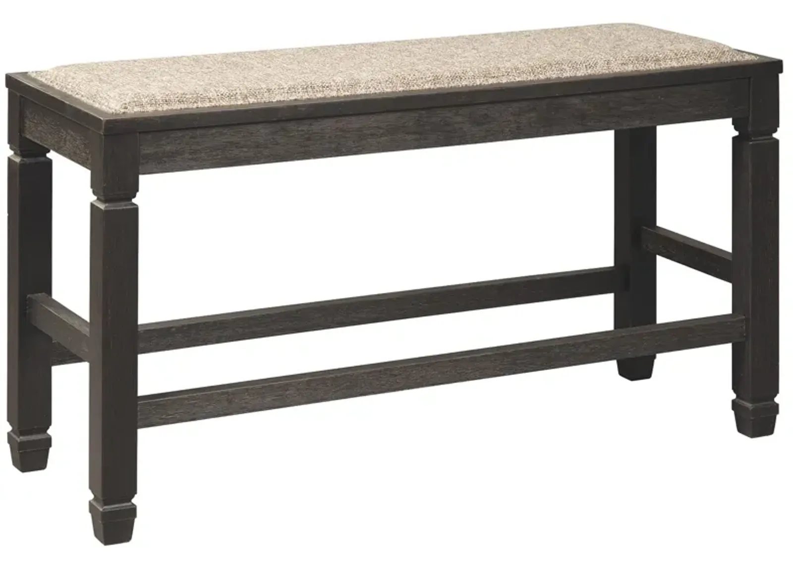 Tyler - Antique Black - Dbl Counter Uph Bench