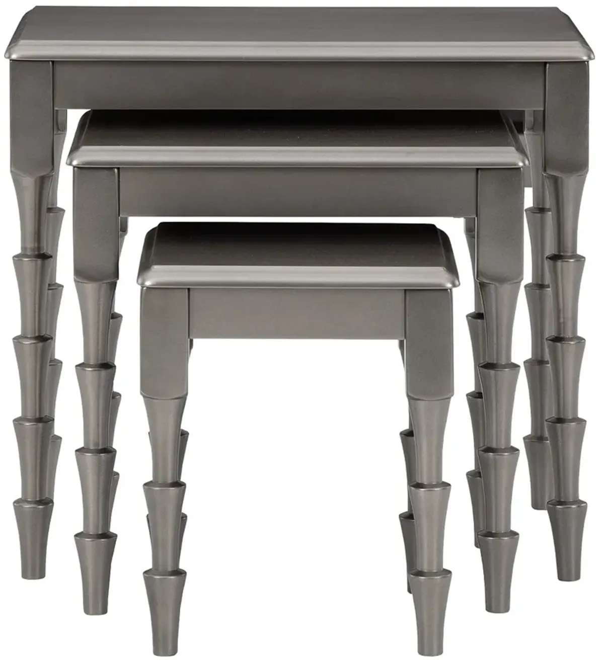 Larkendale - Metallic Gray - Accent Table Set (Set of 3)