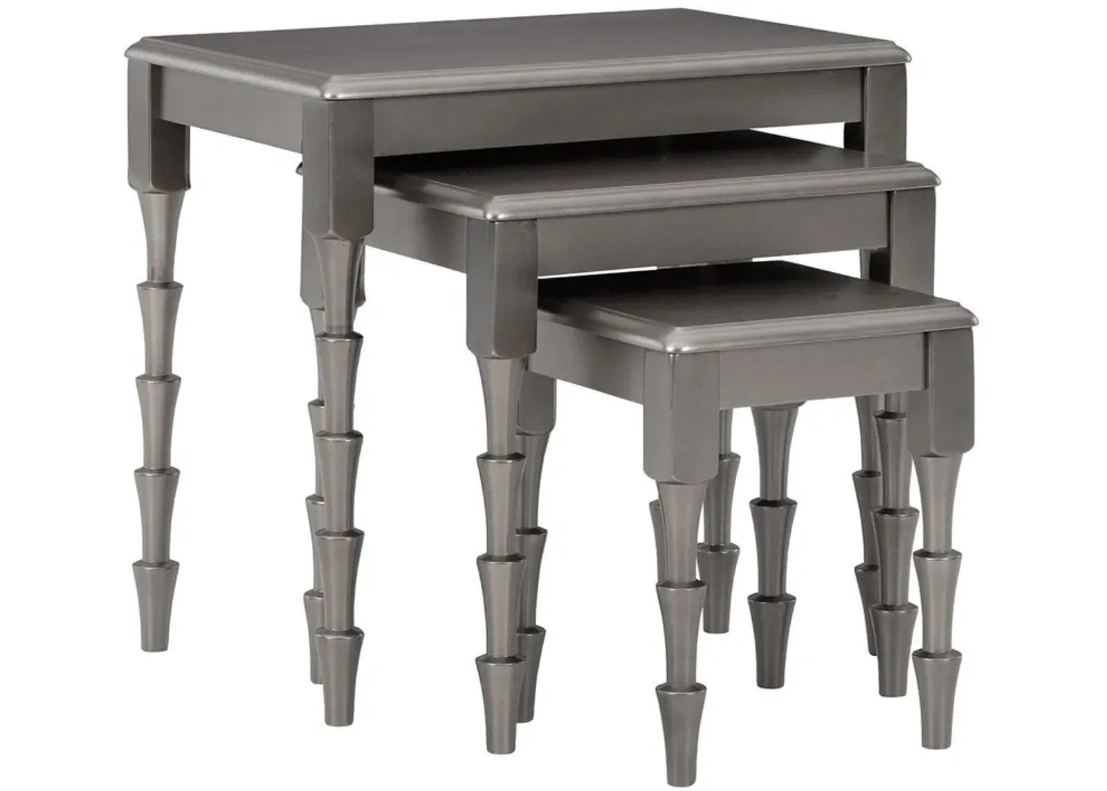 Larkendale - Metallic Gray - Accent Table Set (Set of 3)