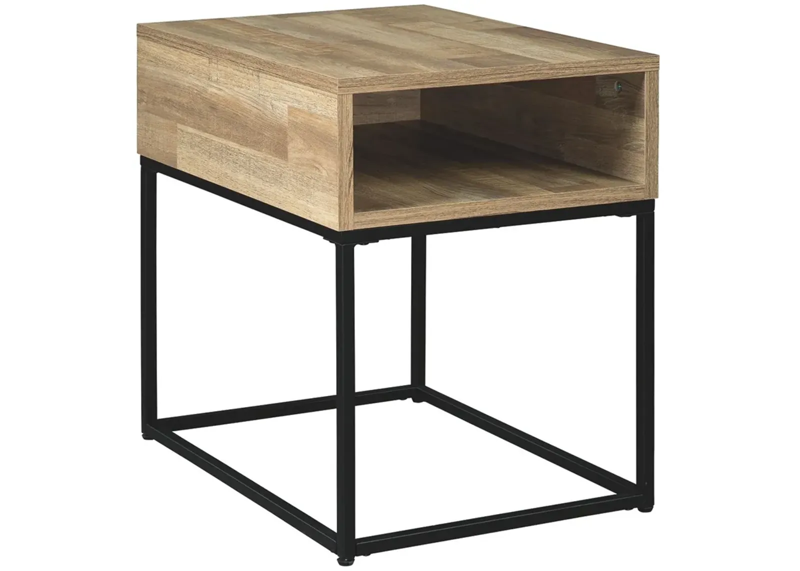 Gerdanet - Natural - Rectangular End Table