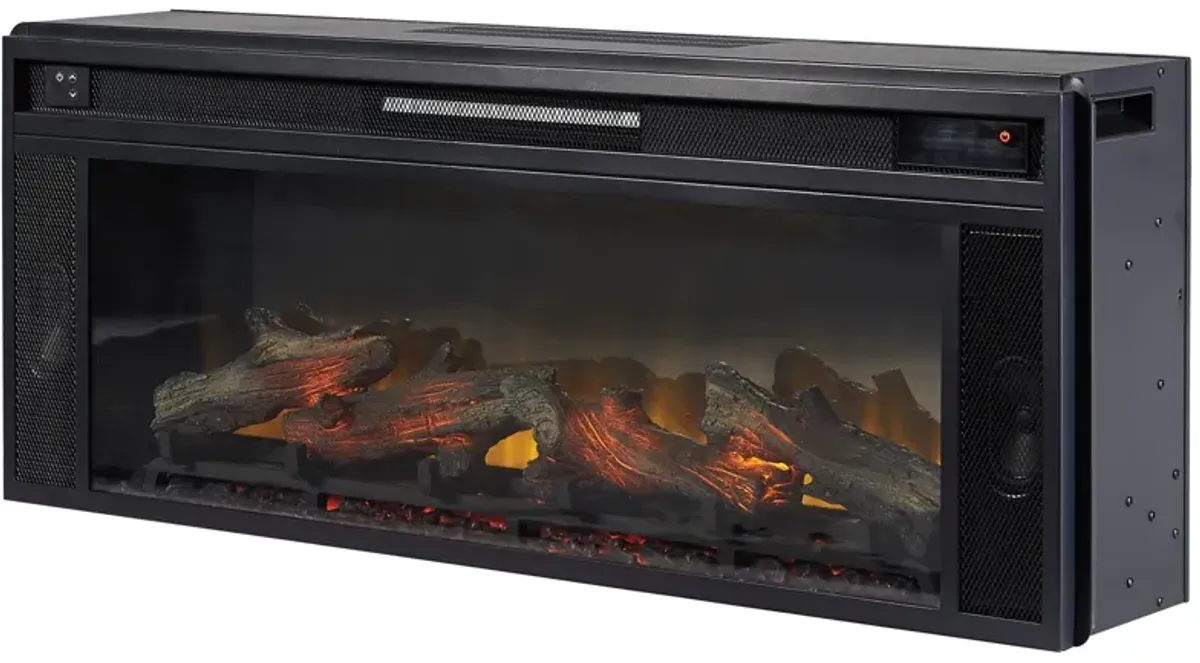 Entertainment - Black - Fireplace Insert - Rectangular