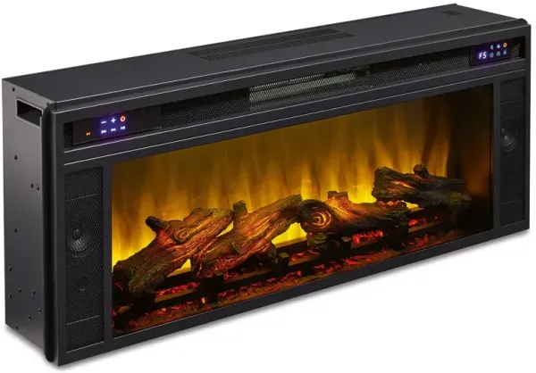 Entertainment Accessories - Black - Fireplace Insert - Rectangular