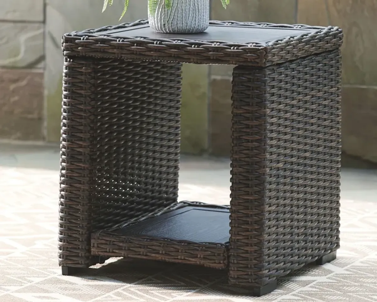 Grasson - Brown - Square End Table