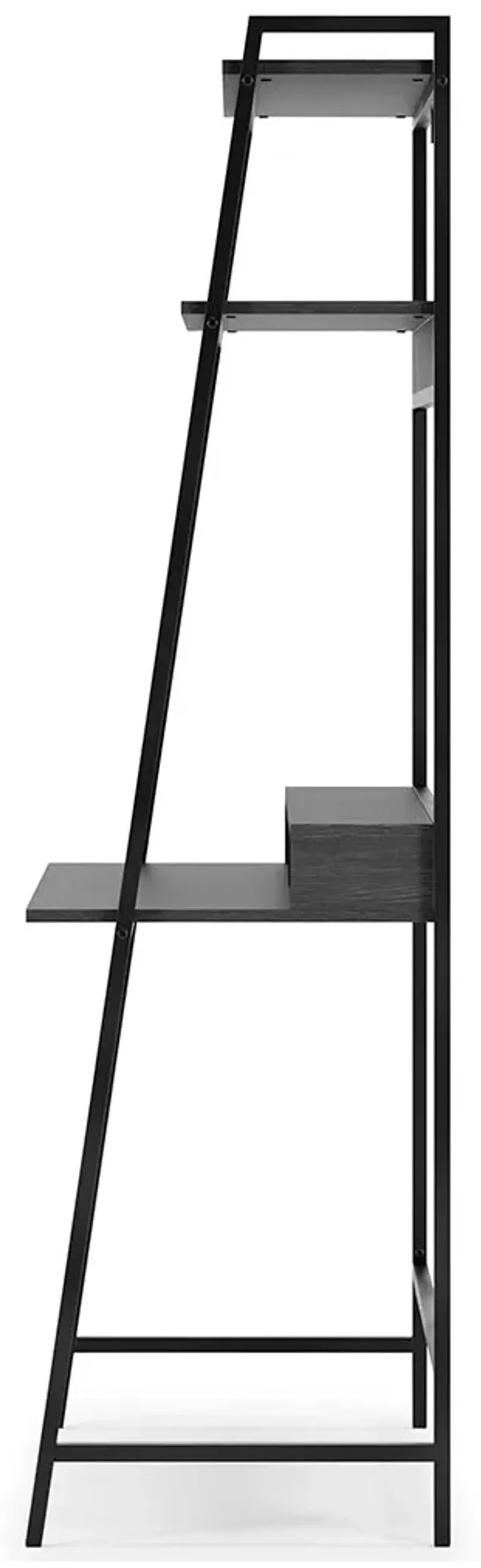 Yarlow - Home Office Desk and Shelf - Black