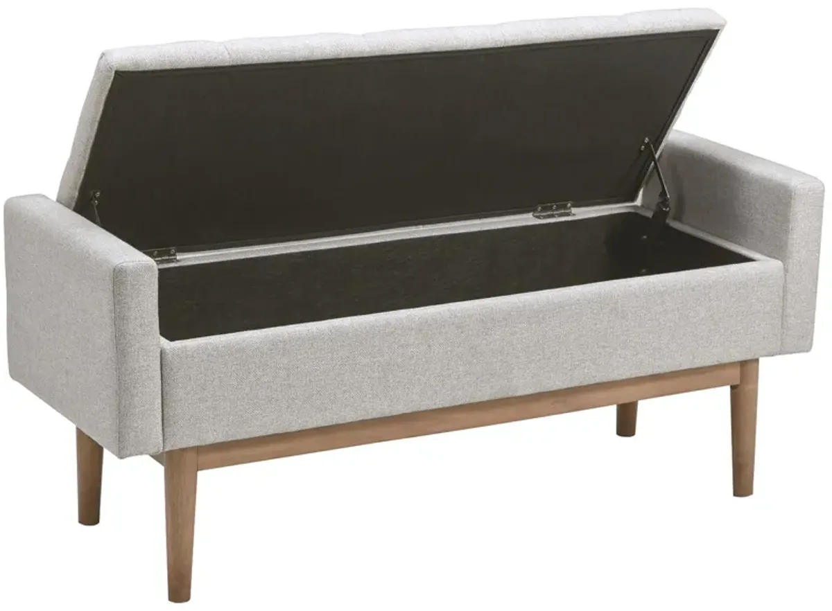 Briarson - Beige / Brown - Storage Bench