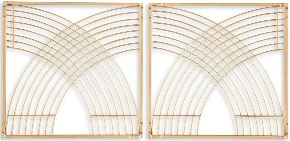 Dalkins - Gold Finish - Wall Decor Set (Set of 2)