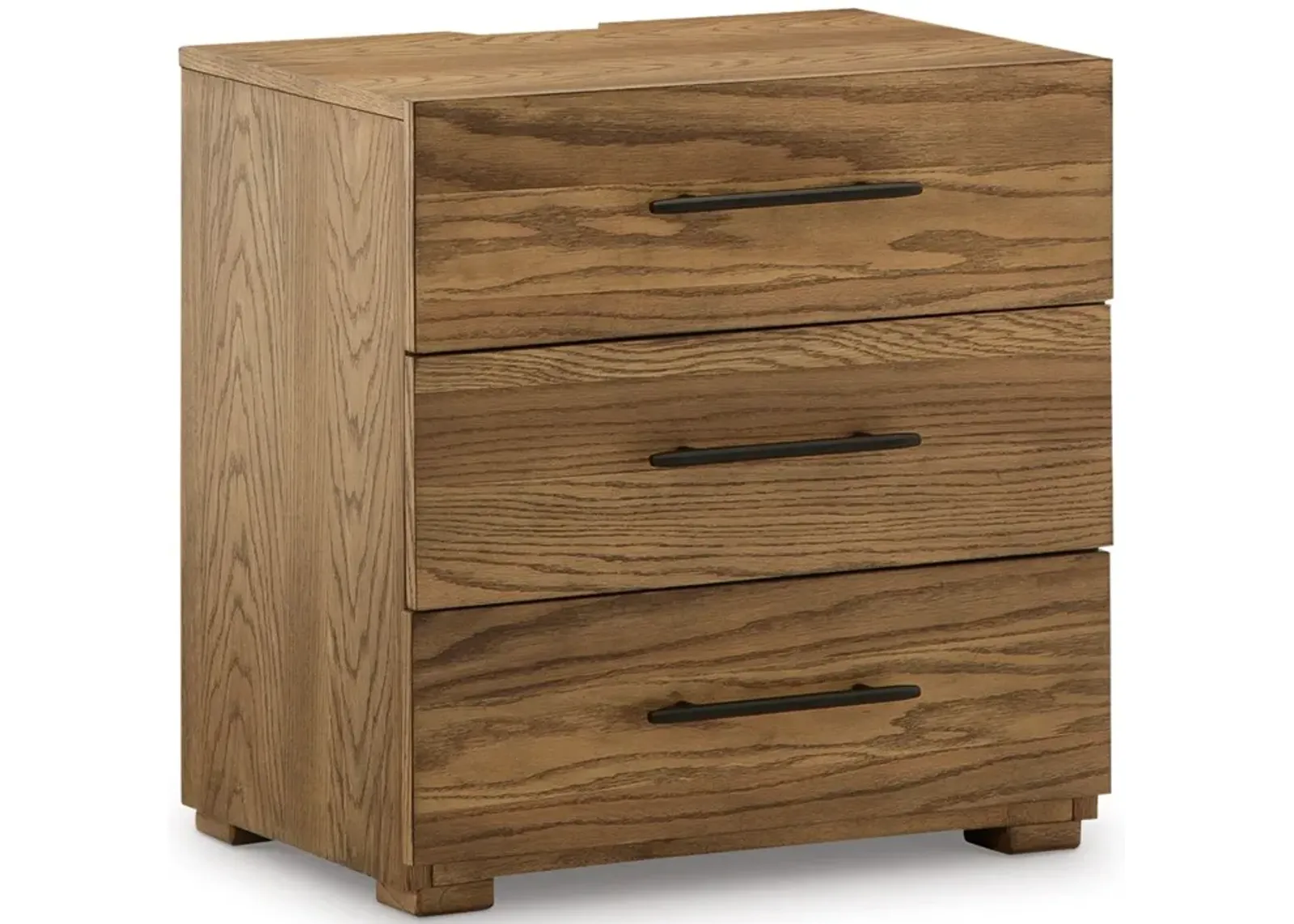 Dakmore - Brown - Three Drawer Night Stand