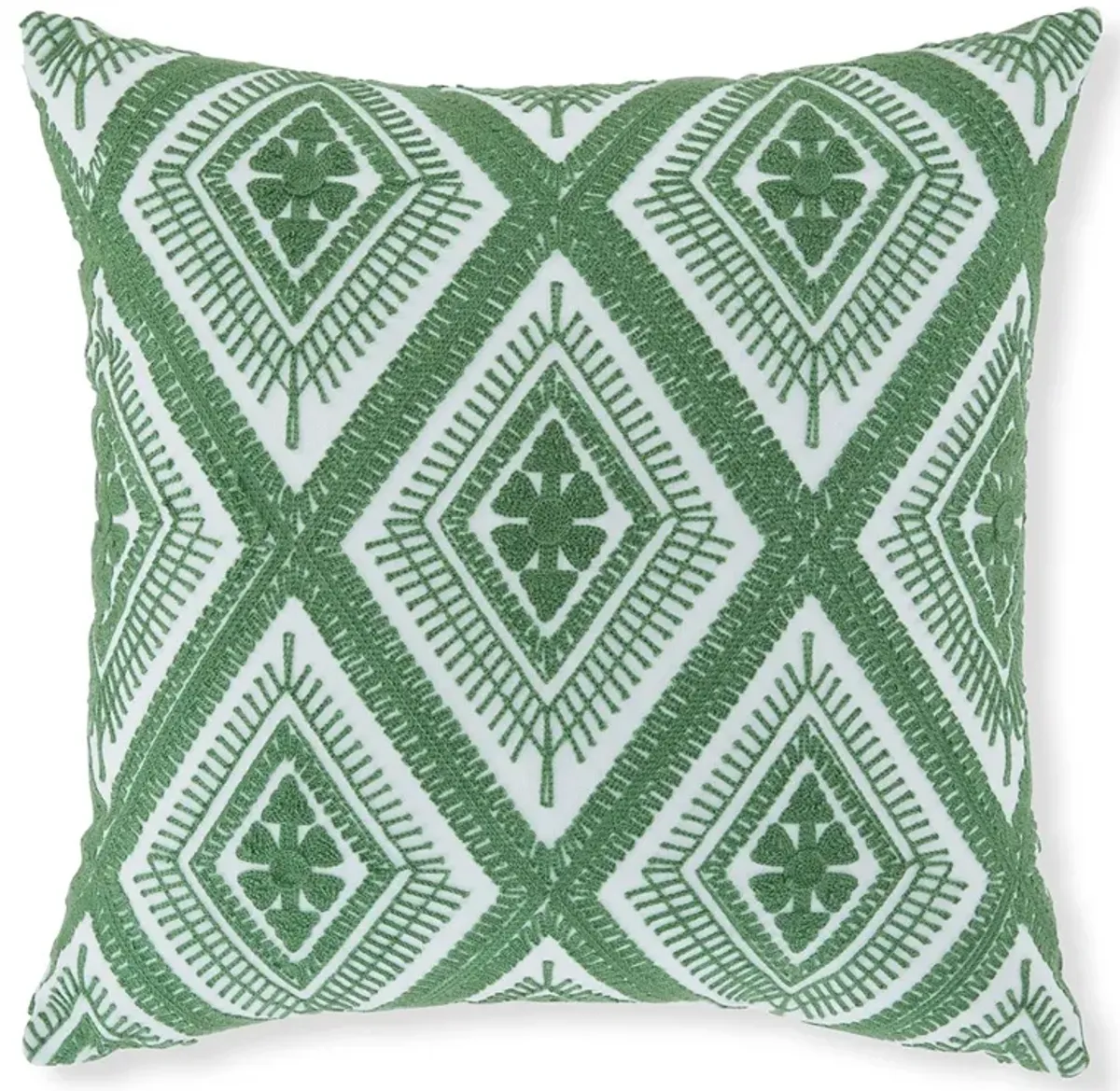 Bellvale - Pillow (Set of 4) - Green / White
