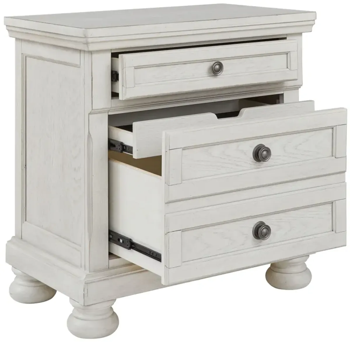 Robbinsdale - Antique White - Two Drawer Night Stand