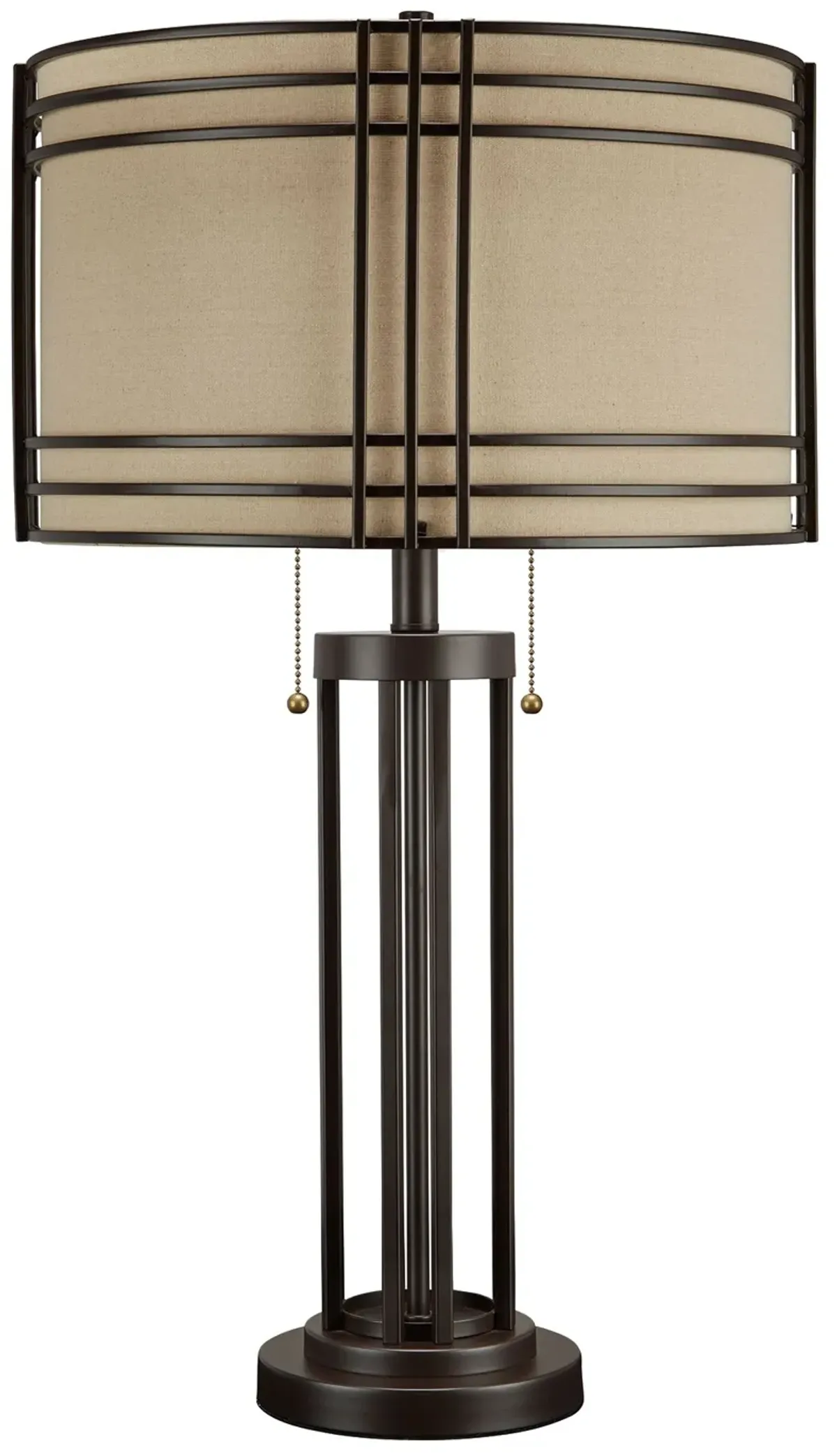 Hanswell - Metal Table Lamp  - Dark Brown