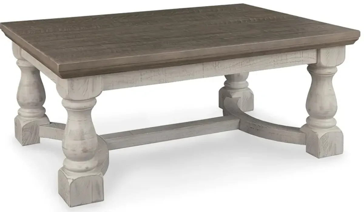 Havalance - Rectangular Cocktail Table - Gray / White