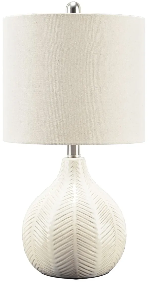 Rainermen - Ceramic Table Lamp  - Off White