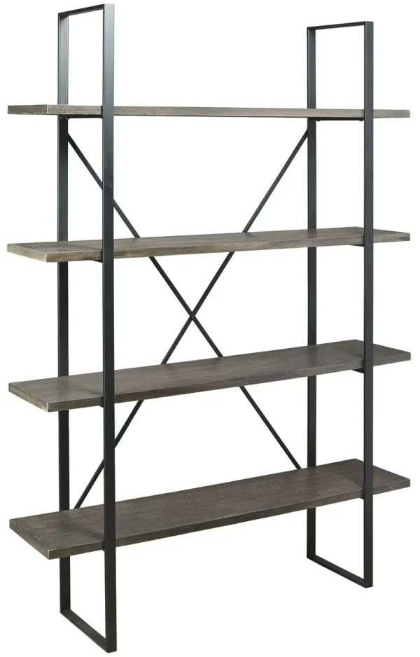 Gilesgrove - Bookcase - Black / Gray
