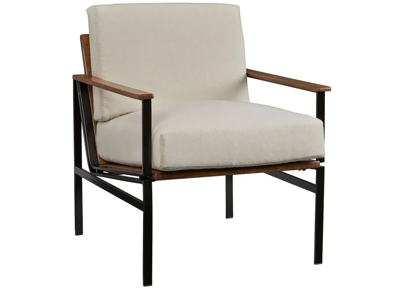 Tilden - Ivory / Brown - Accent Chair