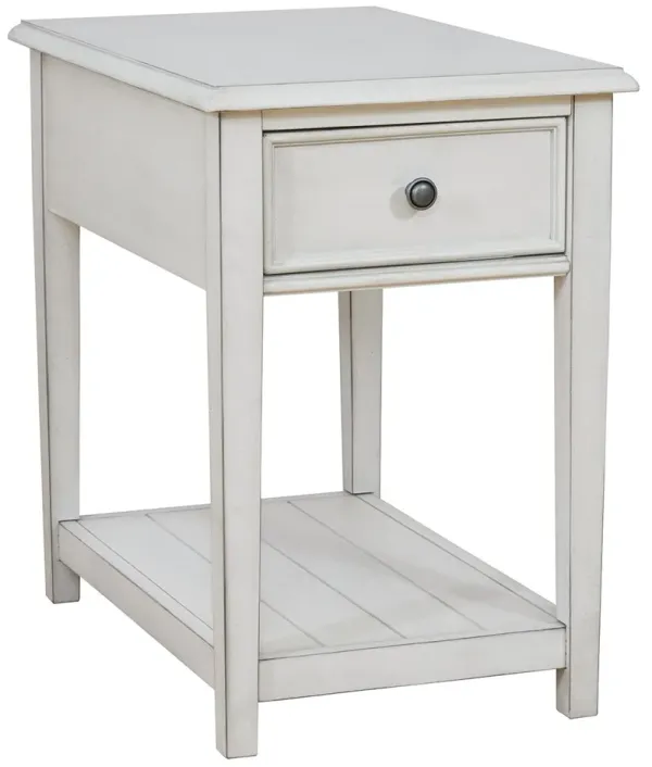 Kanwyn - Whitewash - Rectangular End Table