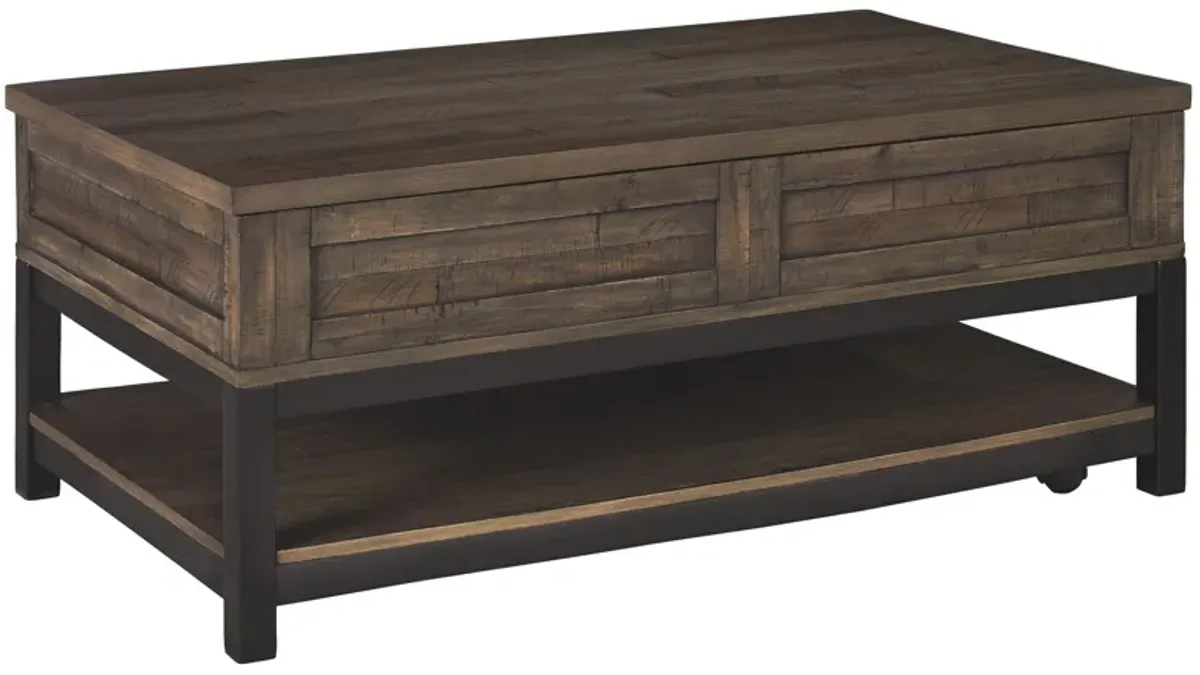 Johurst - LIFT TOP COCKTAIL TABLE - Grayish Brown