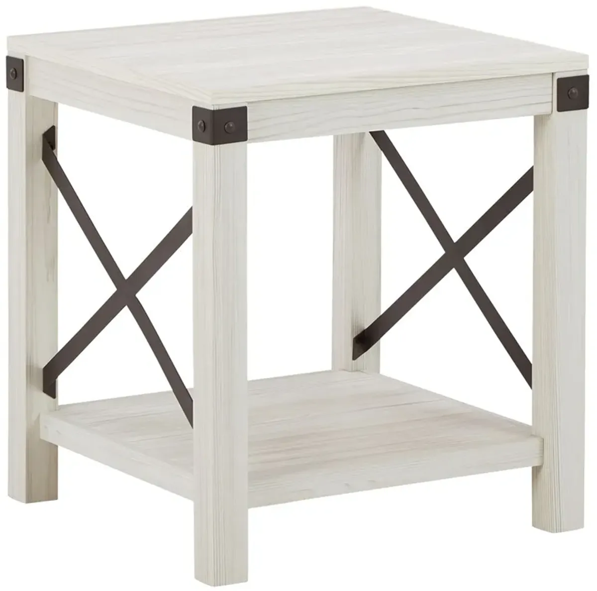 Bayflynn - Whitewash - Square End Table