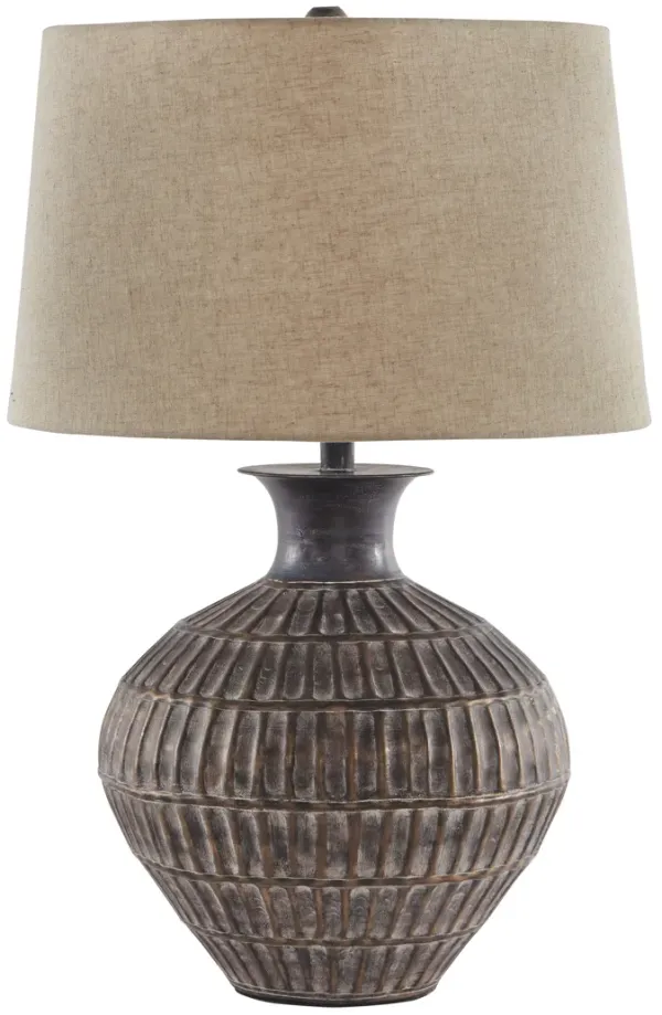 Magan - Antique Bronze Finish - Metal Table Lamp