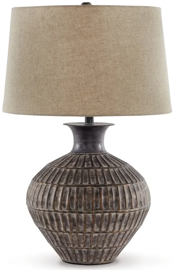 Magan - Antique Bronze Finish - Metal Table Lamp