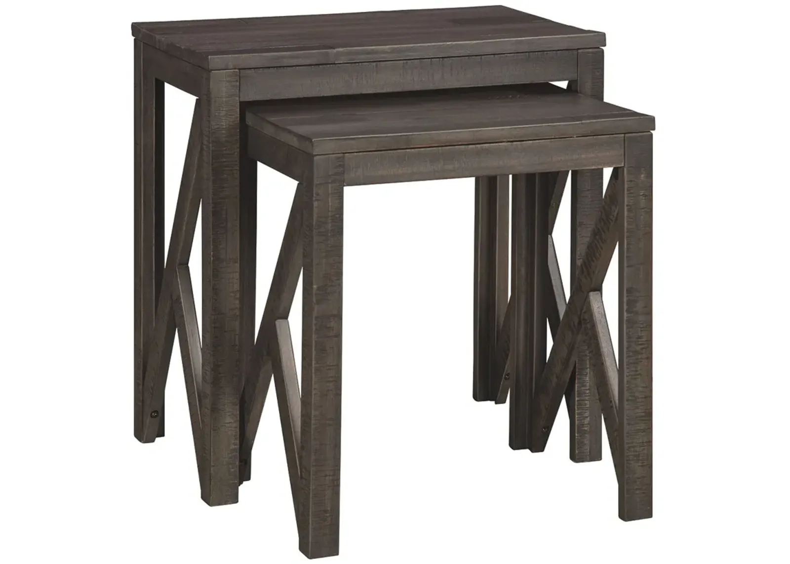 Emerdale - Gray - Accent Table Set (Set of 2)