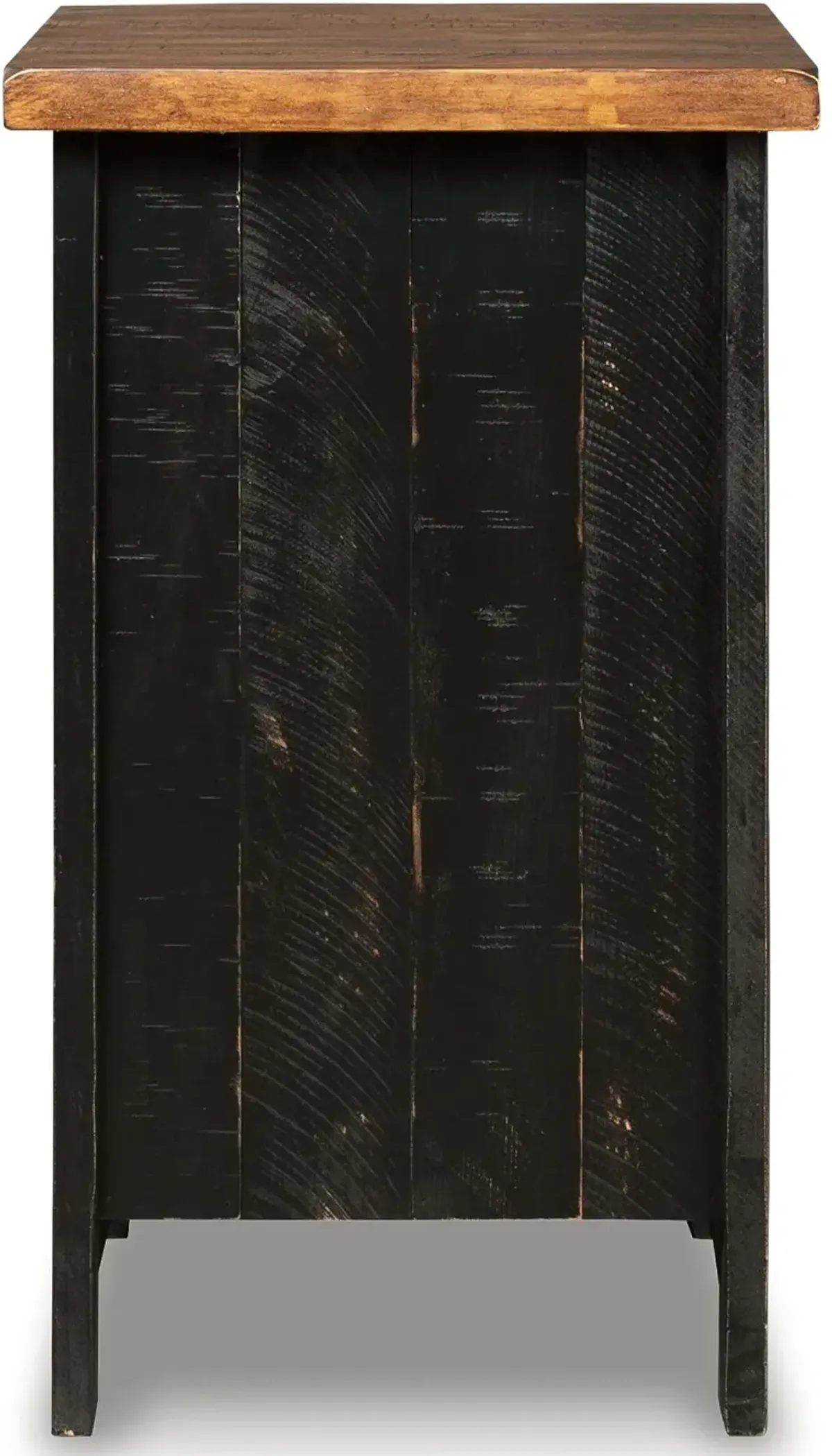 Valebeck - Black / Brown - Chair Side End Table
