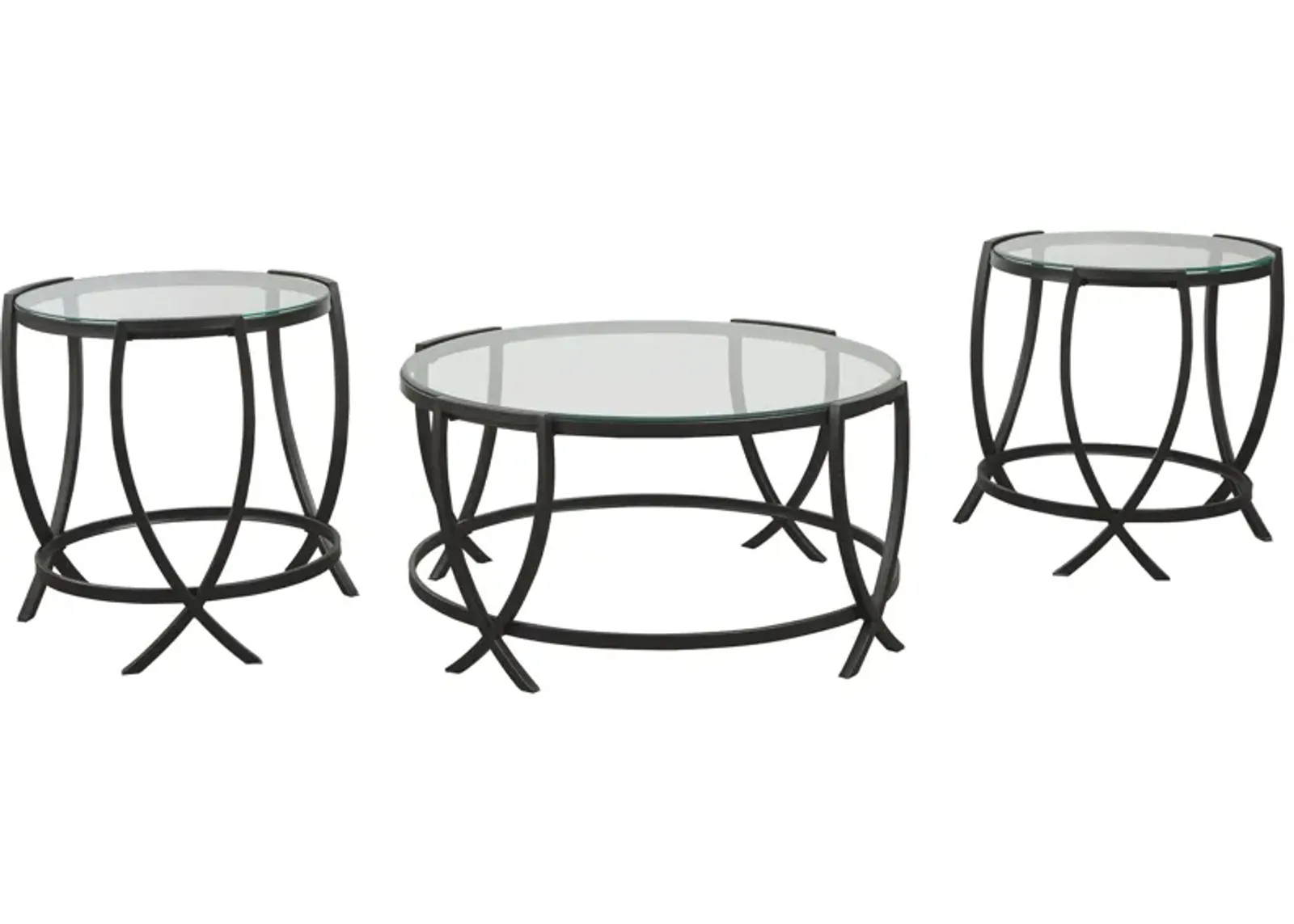 Tarrin - Black - Occasional Table Set (Set of 3)