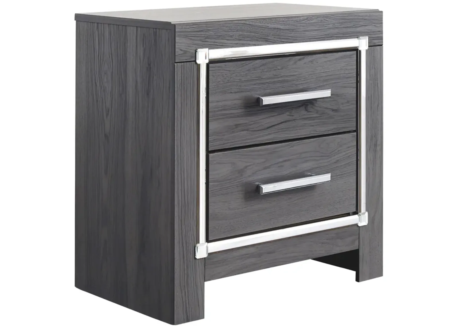 Lodanna - Gray - Two Drawer Night Stand