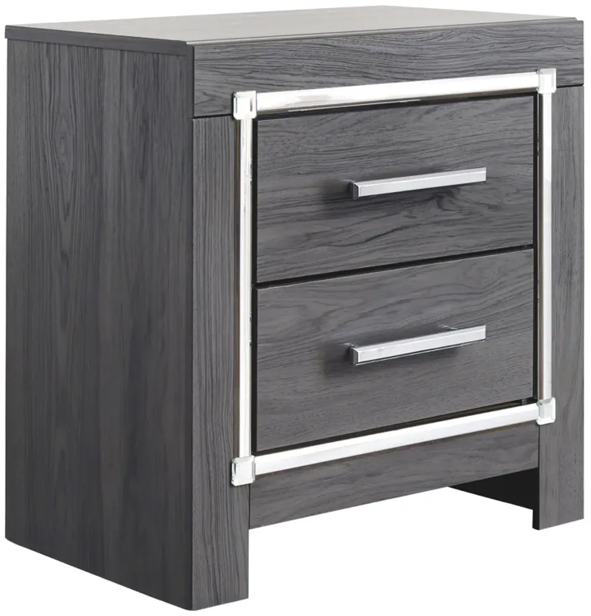 Lodanna - Two Drawer Night Stand - Gray