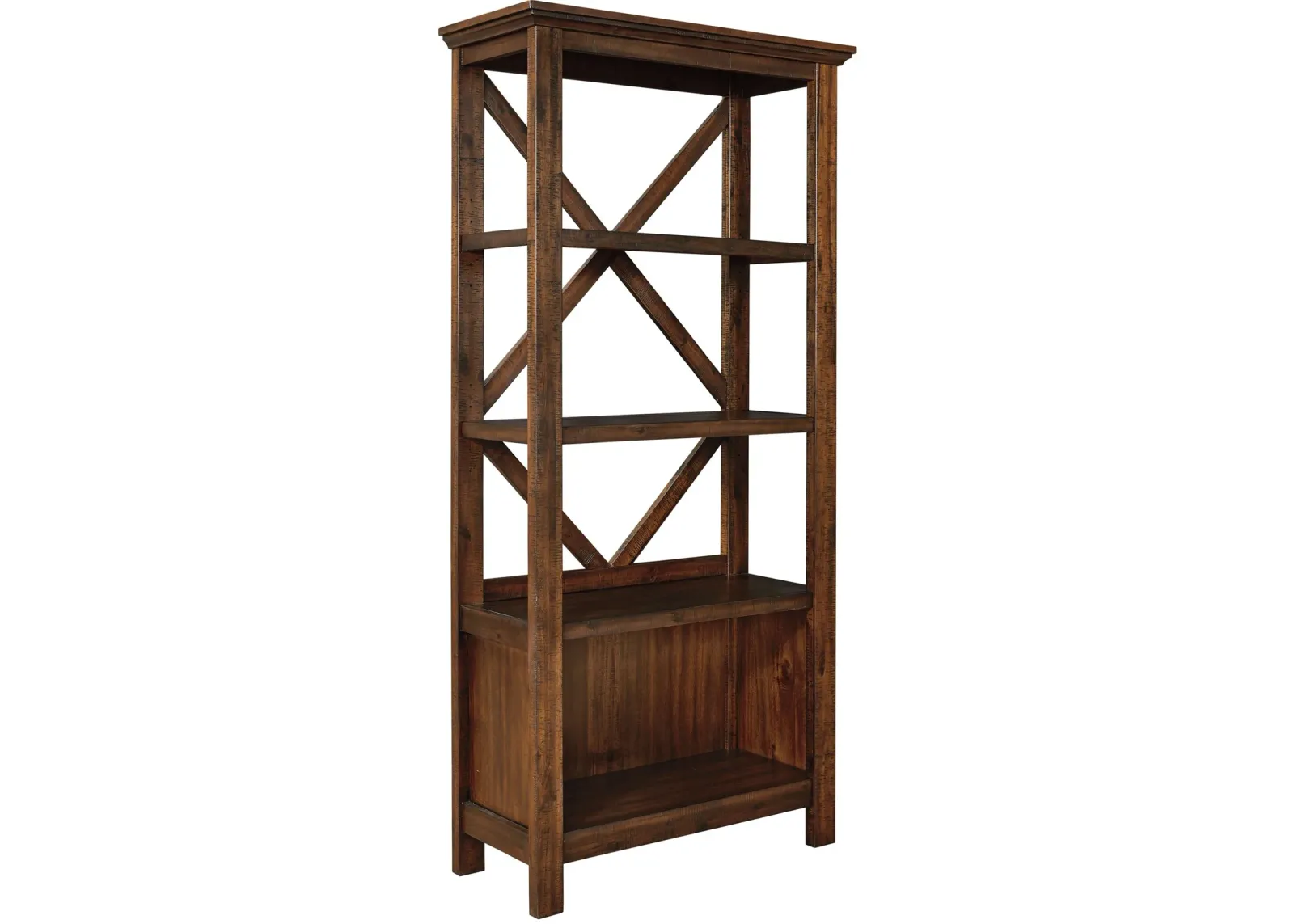 Baldridge - Rustic Brown - Large Bookcase