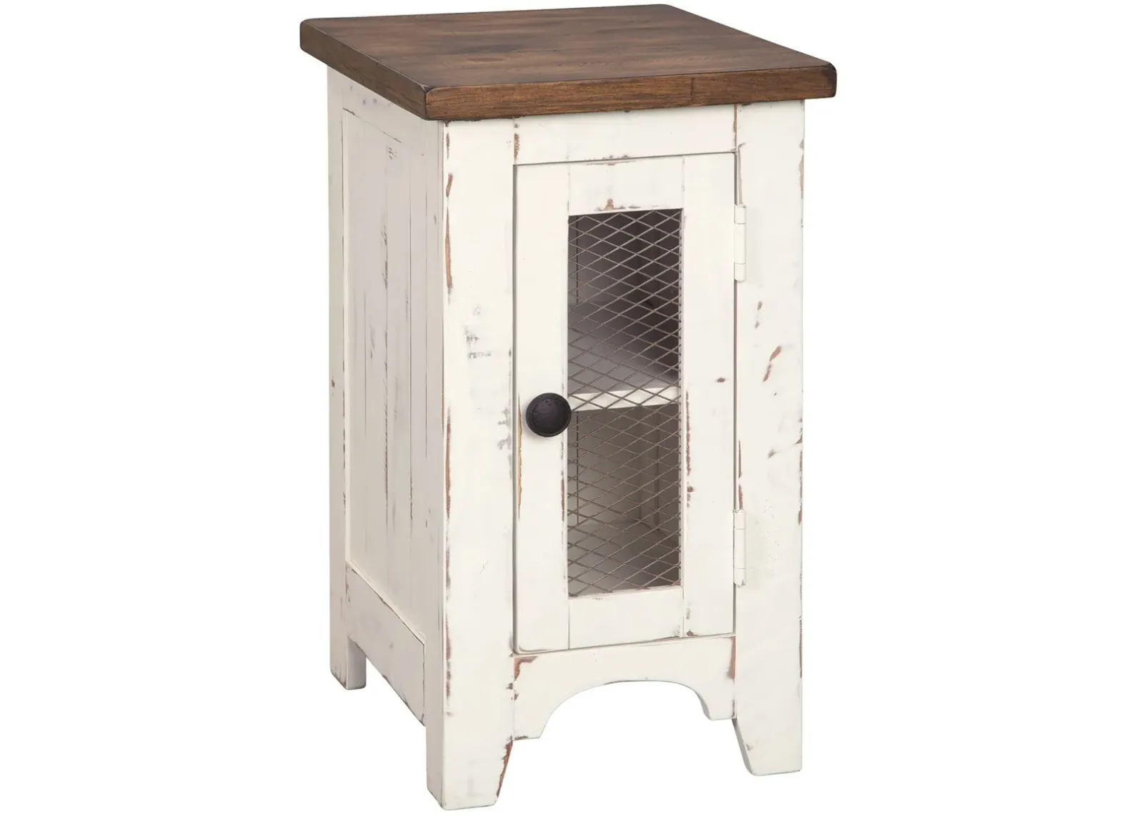 Wystfield - White / Brown - Chair Side End Table