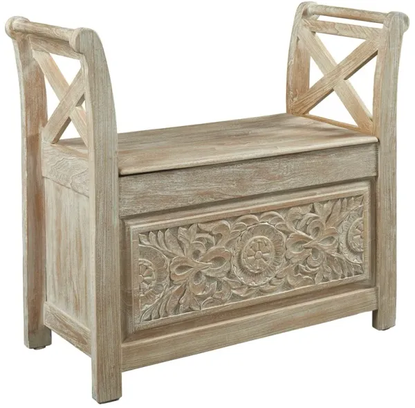 Fossil - Whitewash - Accent Bench