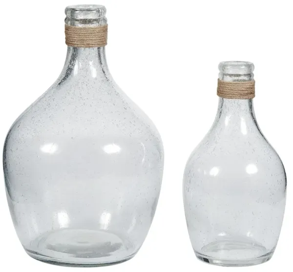 Marcin - Clear - Vase Set (Set of 2)