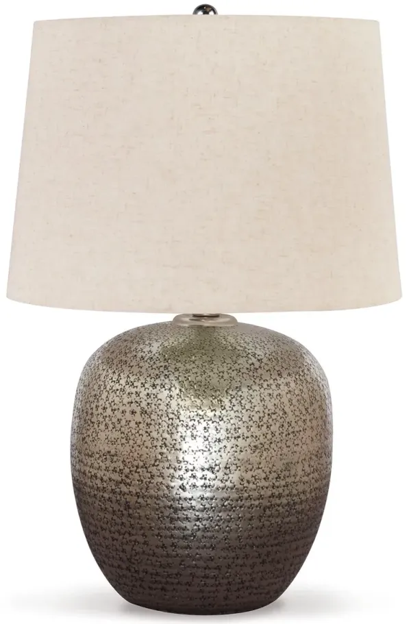 Magalie - Antique Silver Finish - Metal Table Lamp