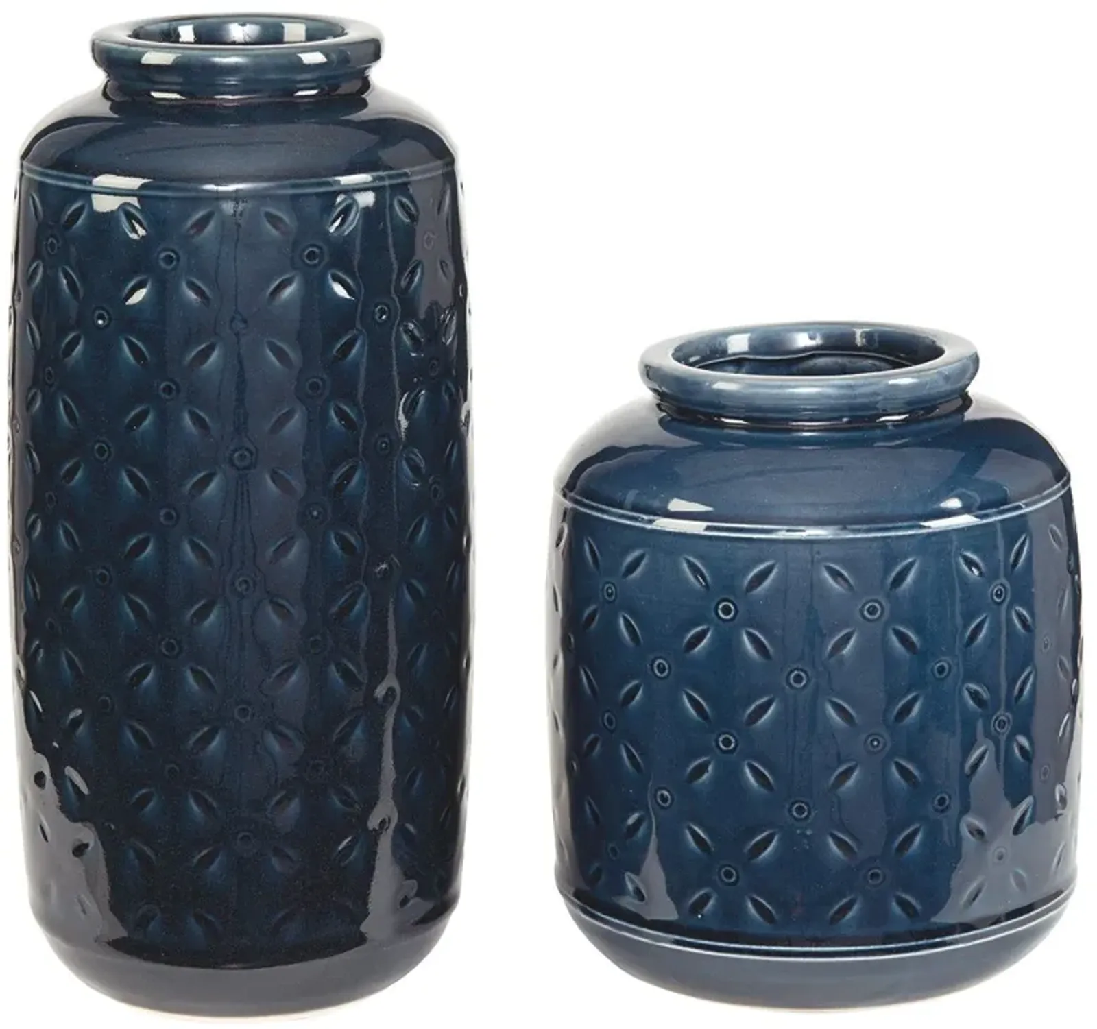 Marenda - Navy Blue - Vase Set (Set of 2)