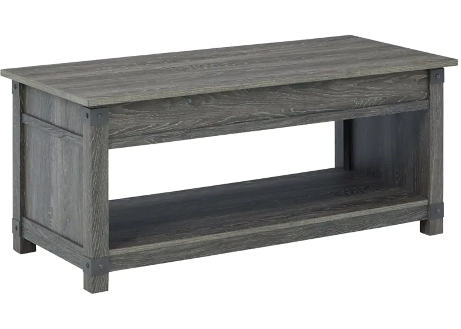 Freedan - Grayish Brown - Rect Lift Top Cocktail Table