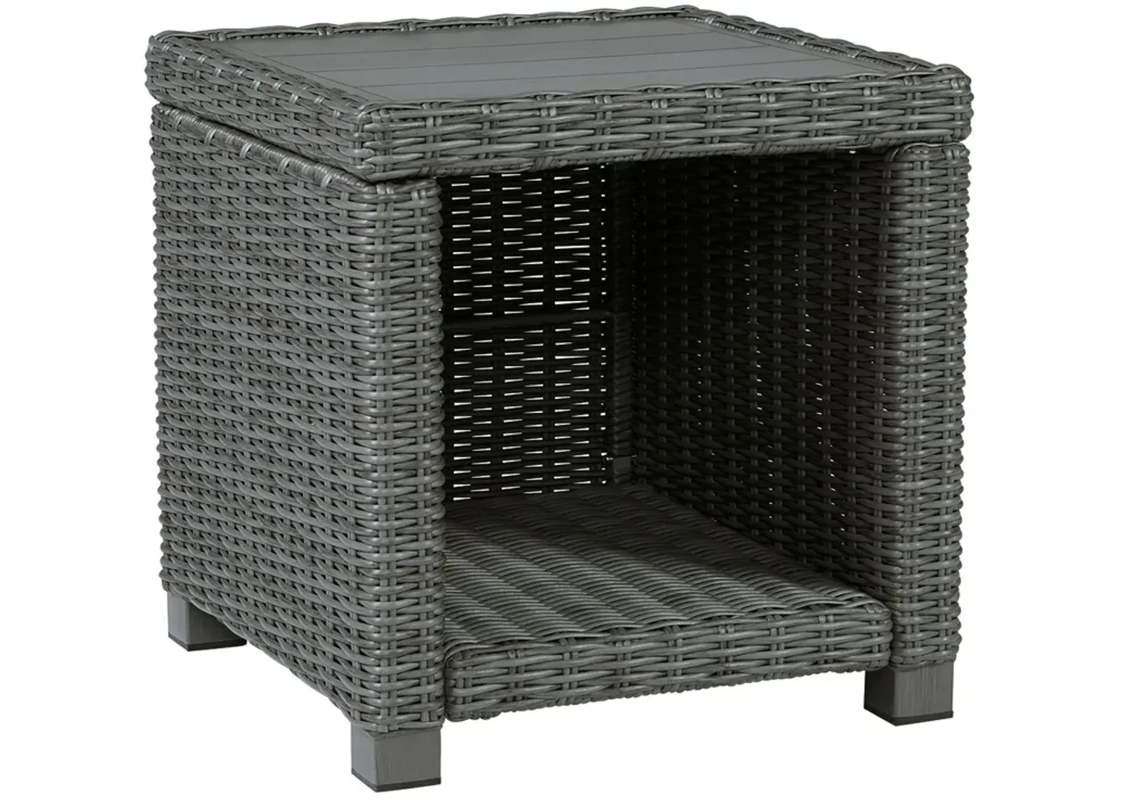 Elite Park - Gray - Square End Table